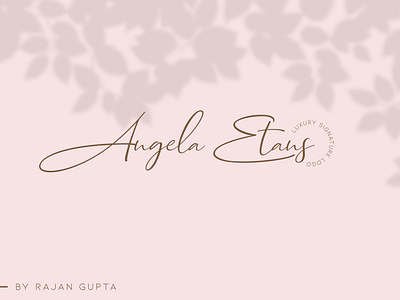 Angela Etans Logo Design branding concept branding design design illustrator logo logo mark logo mark symbol typography