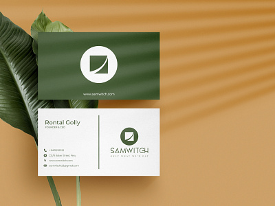 Samwitch B-Card Design branding concept branding design business card design businesscard design elegant business card illustrator logo logo mark symbol luxury business card
