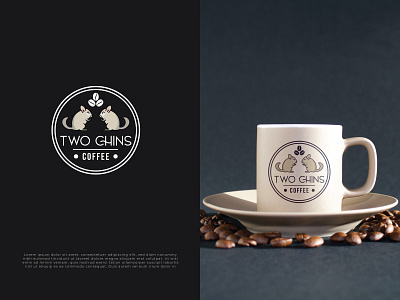 Two Chins Coffee adobe illustrator branding concept branding design design illustration illustrator logo logo mark logo mark symbol typography