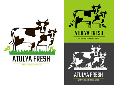 Atulya Fresh app brand design branding design illustration landing logo ui ux vector