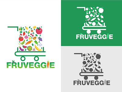 fruveggie logo brand design branding design icon illustration logo ui ux vector web