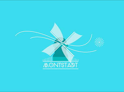 Montstadt dandelion genshin illustrator impact logo minimalist montstadt vector wind windmill