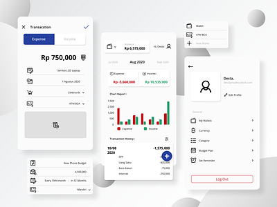 Money Management App app app design finance finance app finance application financial app mobile app mobile design mobile ui money app money management ui ui design