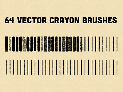 Vector Crayon Brushes for Illustrator illustrator brushes