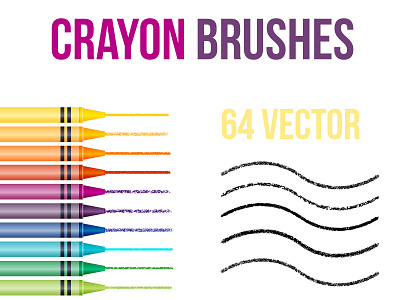 Illustrator Crayon Brushes crayon crayons free vector brushes