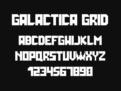 Galatica Grid Display Font font font design futuristic typeface typography
