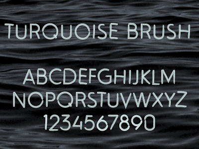Turquoise Brush - SVG Font
