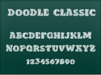Doodle Classic - Sketch Font doodle font font type typedesign typeface typography
