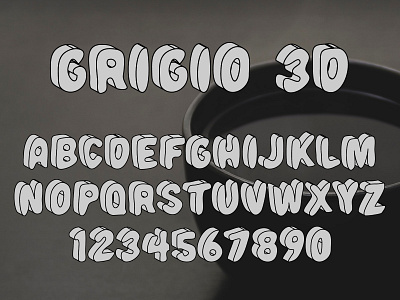 Download Grigio 3d Svg Font By Vladimir Carrer On Dribbble