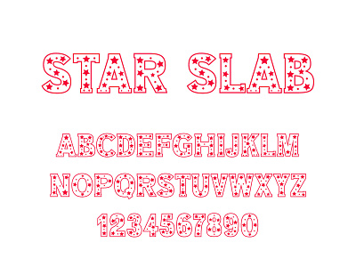 Star Slab Font font font design type design typeface