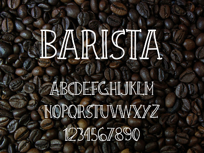 Barista Urban Font coffee font coffee shop font hand drawn typedesign typeface typography