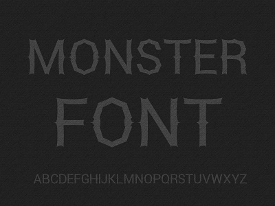 Monster Font display font font fonts monster