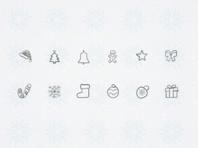 Free Christmas Hand Drawn Icons