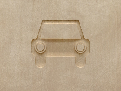 Wood Car Icon
