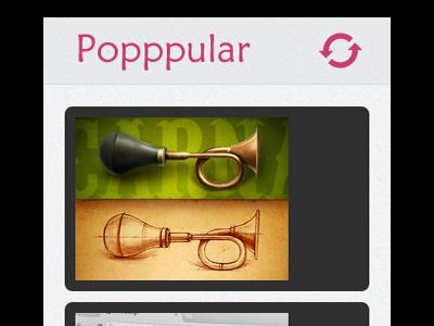 Popppular - Dribbble Android App