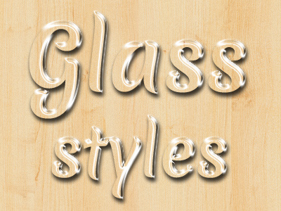 Glass Styles - Photoshop glass photoshop styles