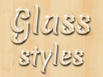 Glass Styles - Photoshop