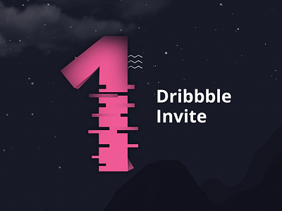 1x Dribble Invite from us design dribbble dribbble invite invite kroon studio one