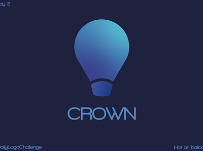 Logo Concept Crown graphic design logo