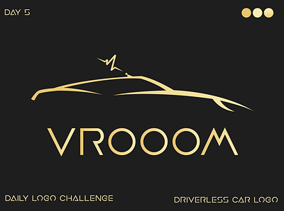 Vrooom Logo concept branding logo