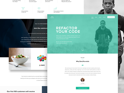 DevLifts Landing Page