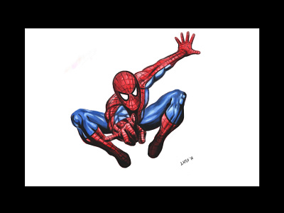 Spiderman cartoon cartoon character cartoon illustration comic comics design graphic tablet graphicdesign hero heroes illustration marvel spider spiderman vector wacom wacom intuos