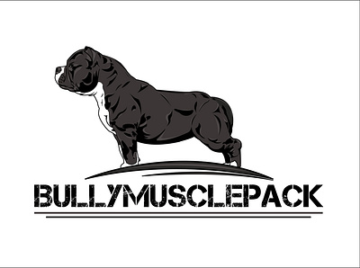 American Bully american bully bully design dog dog art dog logo doglover dogs graphicdesign gray illustration logo muscle vector