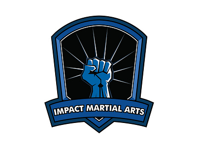 MMA Blue Version art blue design fist graphicdesign illustration logo mixed martial arts vector