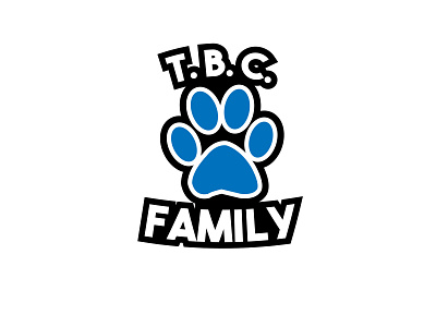 TBC Family adobe illustrator design dog dog logo family graphicdesign logo logodesign paw t shirt vector