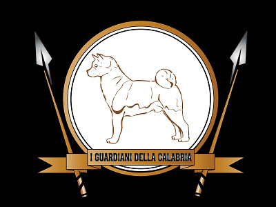 I Guardiani Della Calabria adobe adobe illustrator akita art brand design designer digital digitalart dog dog logo dogs graphicdesign graphicdesigner illustration italy logo logotype spear vector