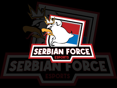 Serbian Force adobe illustrator art brand crown design digitalart eagle flag force game graphicdesign illustration logo logotype serbia ui ux vector