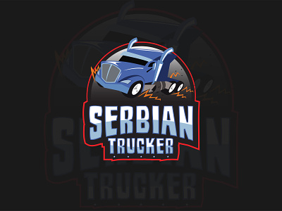 Serbian Trucker adobe illustrator art brand design designer digitalart driver graphicart graphicdesign illustration inspiration logo logoideas logotype serbian truck trucker ui ux vector