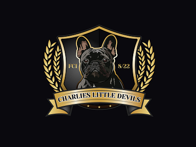 Charlies Little Devils adobe illustrator art artist branding design dog drawing french buldog gold graphic design graphicdesign illustration kennel logo motion graphics ui ux vector