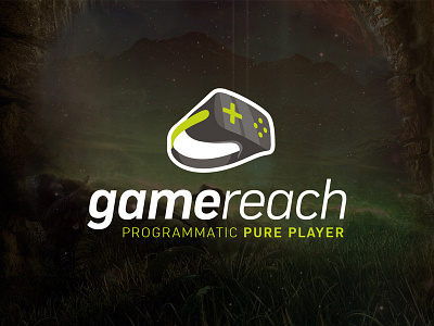 Gamereach logo branding controler gamereach gaming logo logotype tech vr