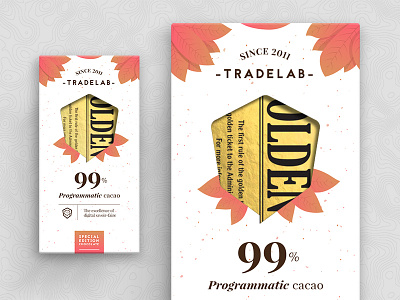 Chocolate bar packaging chocolate chocolate bar gift golden ticket packaging programmatic