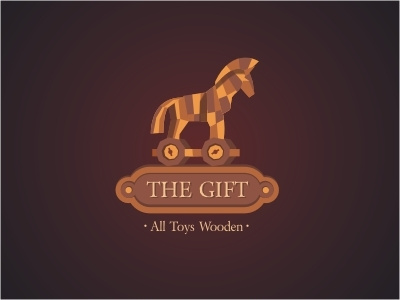 The Gift children gifts horse kids shop toys trojan wood wooden