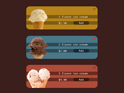 Pricing page - Daily UI 030 030 adobe xd daily 100 challenge dailyui design icecream pricing