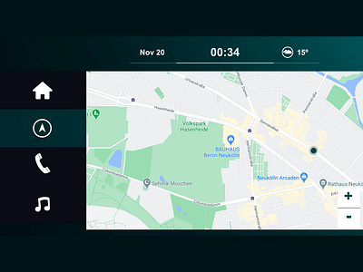 Car interface - Daily UI 034 adobe xd car car interface daily 100 challenge dailyui design interface map