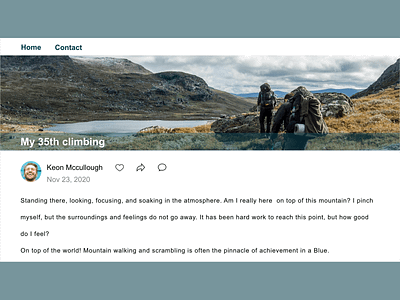 Blog post - Daily UI 035