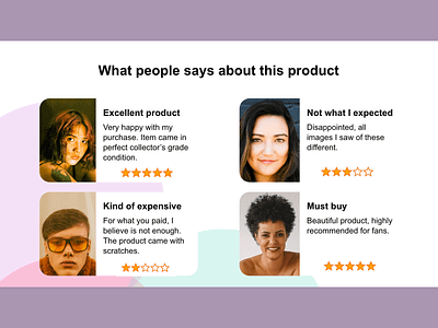 Testimonials - Daily UI 039 039 adobe xd daily 100 challenge dailyui design rating stars testimonials