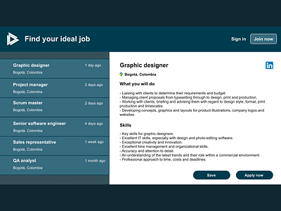 List job - Daily UI 050 050 adobe xd apply daily 100 challenge dailyui design job list job lists