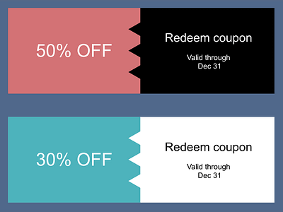 Redeem coupon - Daily UI 061