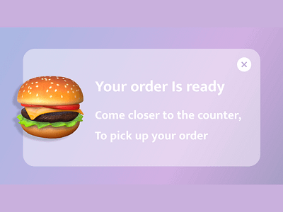 Status update - Daily UI 081 081 adobe xd daily 100 challenge dailyui design hamburger order status status update ui