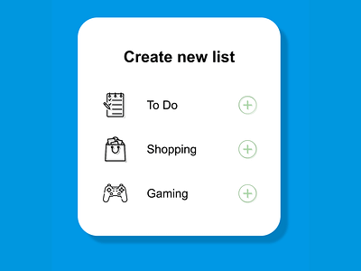 Create new - Daily UI 090 090 adobe xd create new daily 100 challenge dailyui design gaming lists shopping to do ui