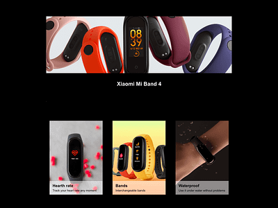 Product tour - Daily UI 095 095 adobe xd daily 100 challenge dailyui design mi band product tour ui