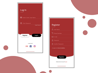 Simple Login / Sign Up Design design figma login mobile app mobile app design mobile ui signup uiuxdesign