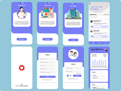 Online Clinical Application UI Design