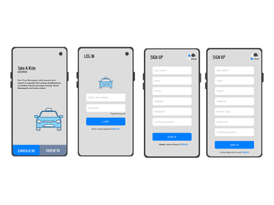 Take A Ride android ios userexperience userinterface