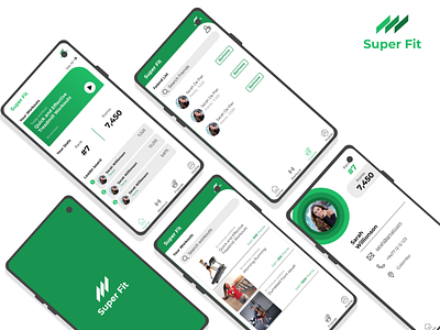 superFit Mobile Design android design figma fitness ios logo mobile app design uiuxdesign