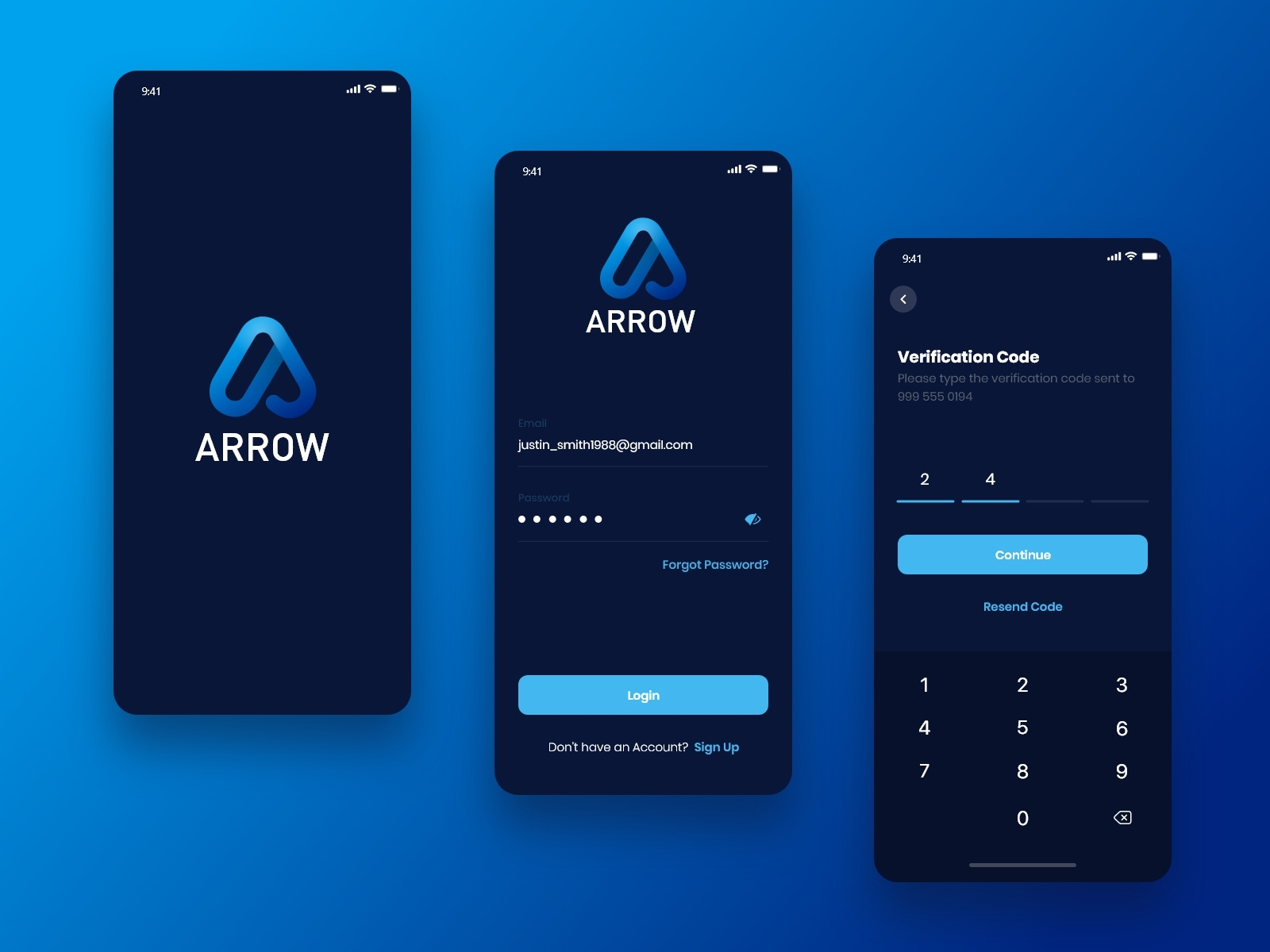 Mobile Apps, Login and OTP screen by Parvez Mankad on Dribbble